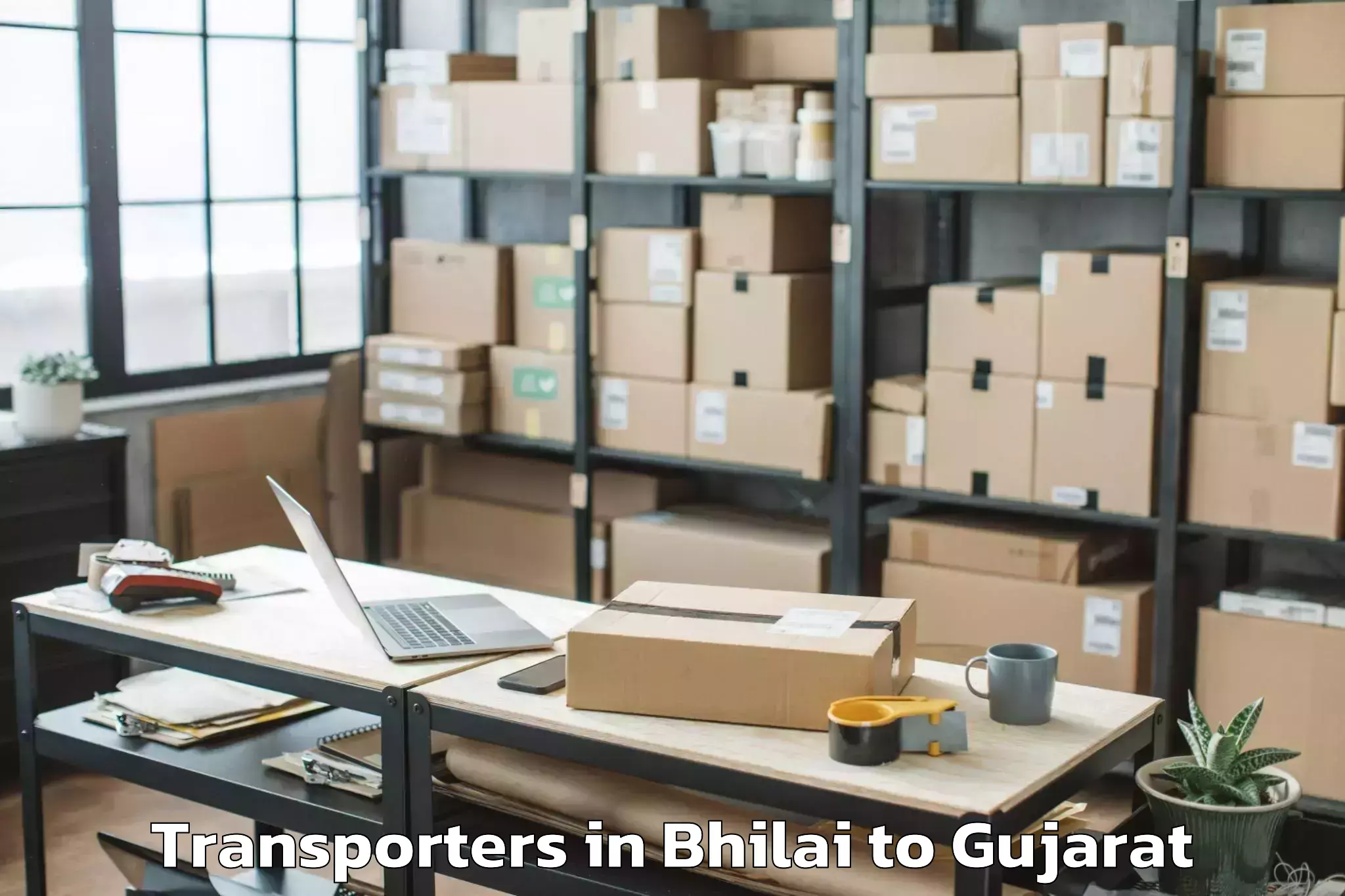 Book Bhilai to Ghoghamba Transporters Online